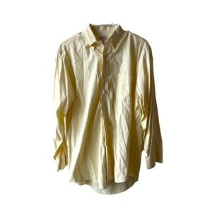 Brooks Brothers Mens Dress Shirt Yellow | Size 16 - 33